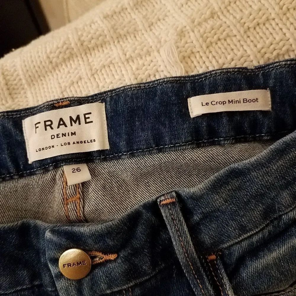 FRAME Le Crop Mini Boot Jeans sz 26 - Picture 5 of 7